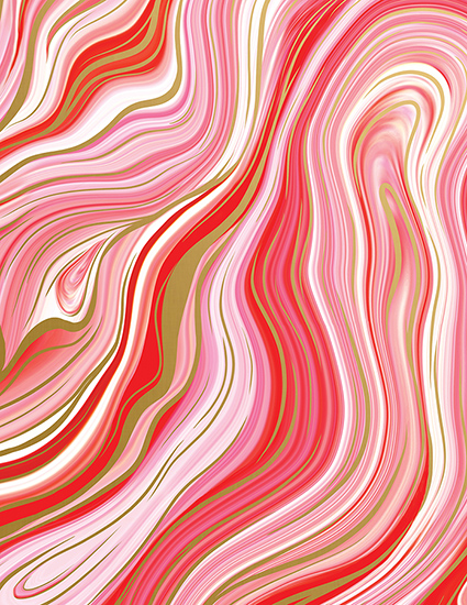 Marbleized Red