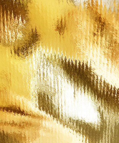 Gold Kraft Ribbed Foil