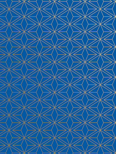 Gold Blue Geo