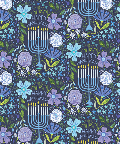 Floral Menorah