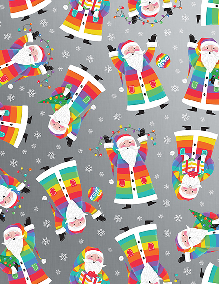 Rainbow Santa