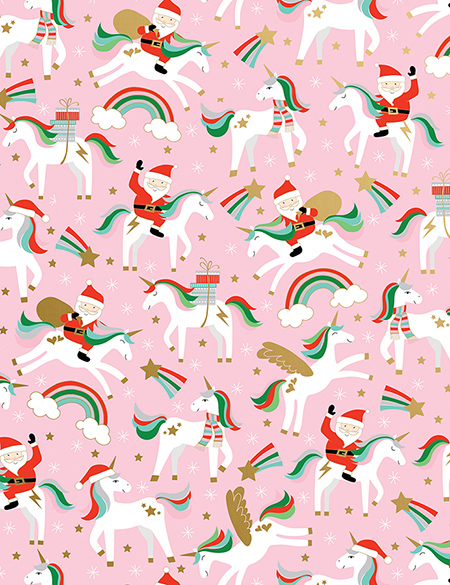 Merry Unicorns Pink