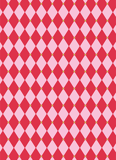 Red & Pink Harlequin
