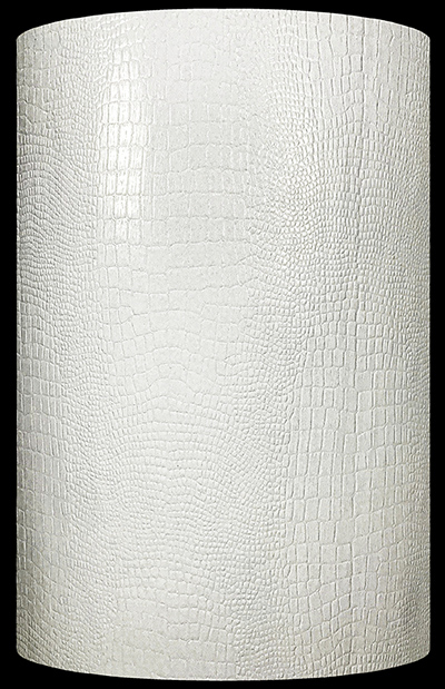 White Litho Embossed Alligator