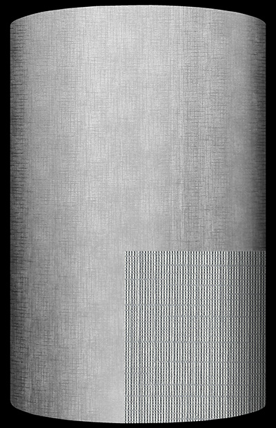 Silver Embossed Crash Linen