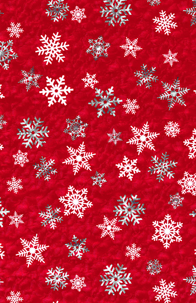 Red & White Snowflake