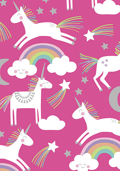 Unicorns on Pink