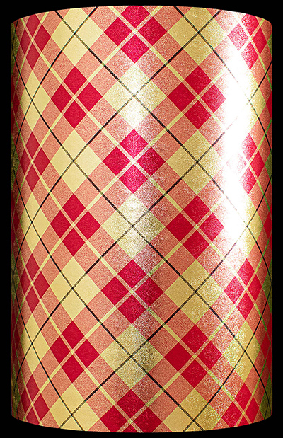 Gold & Red Plaid