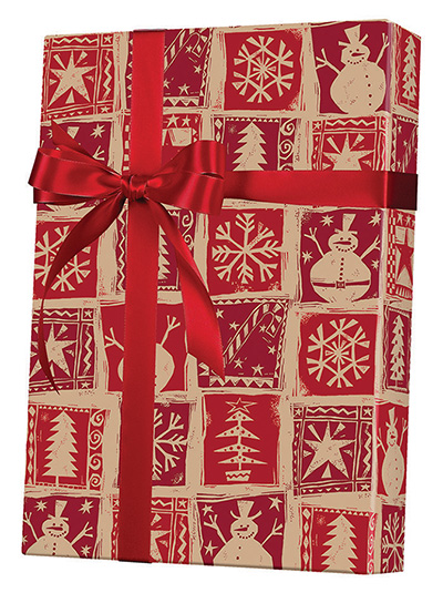 Homespun Christmas/Kraft Giftwrap